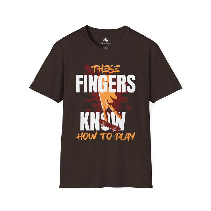 Unisex Gaming T-Shirt | These Fingers Know How to Play | Casual Tee | Gamer Gift | Fun Graphic Tee | Birthday Gift | Playful Apparel