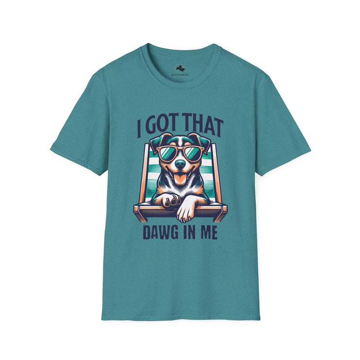 Cool Dog Lover's T-Shirt - I Got That Dawg In Me, Funny Pet Shirt, Unisex Dog Owner Gift, Summer Casual Wear, Dog Themed Apparel