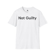 Unisex Softstyle T-shirt, Statement Tee, Funny Shirt, Pickup Line Comment T-Shirt, "Not Guilty", Quote Shirt