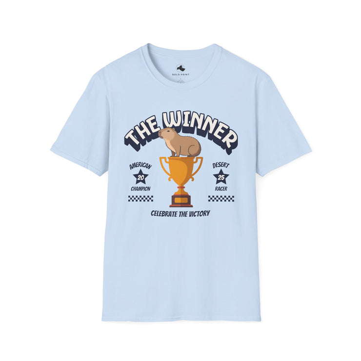 Champion T-Shirt, Celebrate the Victory Shirt, Unisex Softstyle Tee, Winner Tee, Gift for Sports Lovers