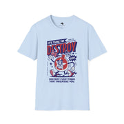 Unisex Graphic Tee - "It's Time to Destroy" - Softstyle Shirt for Casual Wear, Gift for Gamers, Streetwear, Graphic T-Shirt, Fun Clothing