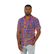 Vibrant Men's Hawaiian Camp Shirt - Perfect for Beach Days, Summer Parties, Casual Outings, Vacation Wear, and Trendy Street Style