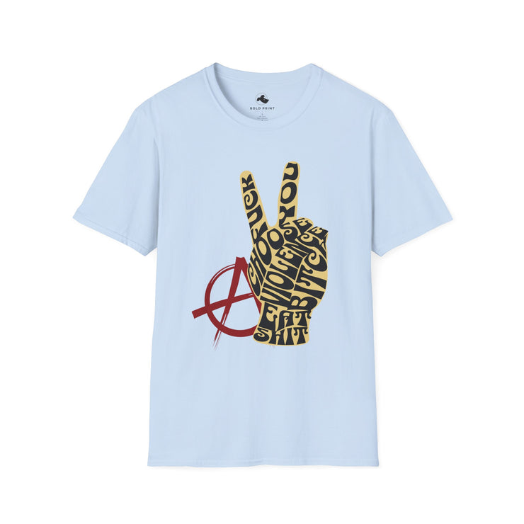 Bold Statement Unisex T-Shirt | Comfortable & Stylish Tee for Casual Wear, Gift for Activists, Unique Graphic Tee, Peace Sign Shirt