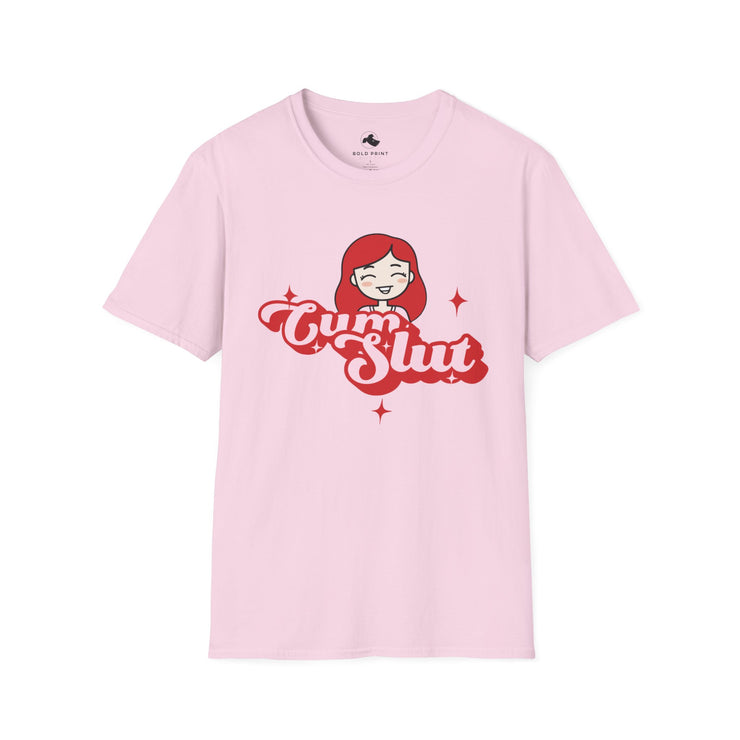 Unisex Graphic T-Shirt with Fun Sassy Design, Trendy Shirt, Casual Wear, Gift Idea for Her, Statement Tee Cum Slut