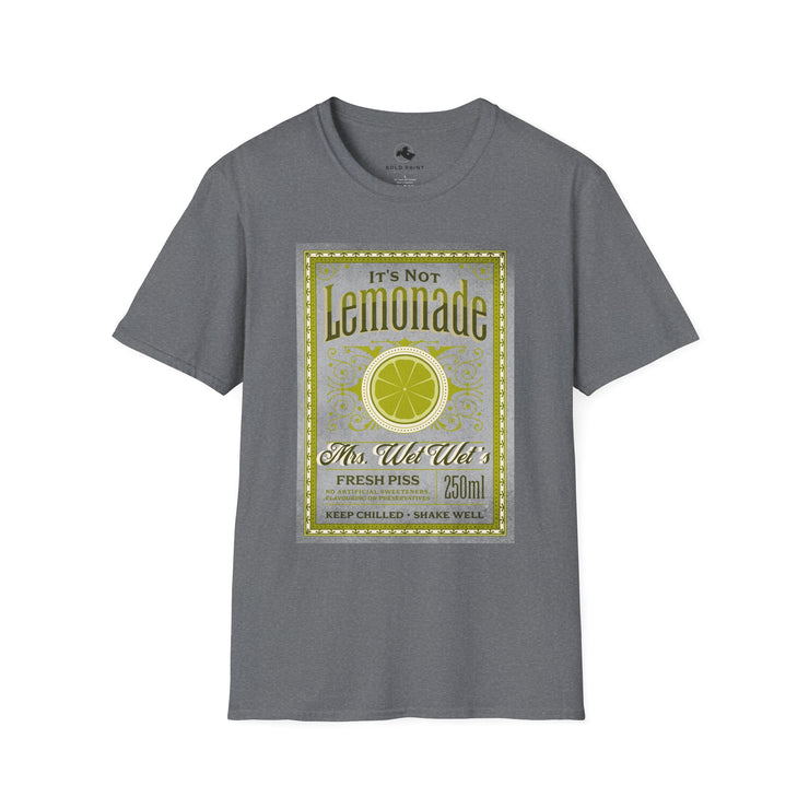 Refreshing Lemonade Graphic T-Shirt, Summer Casual Wear, Gift for Lemon Lovers, Fun Graphic Tee, Unisex Softstyle Shirt