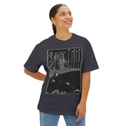 Gothic Art Oversized Tee Unisex Graphic T-Shirt, Artsy Streetwear Gift for Art Lovers