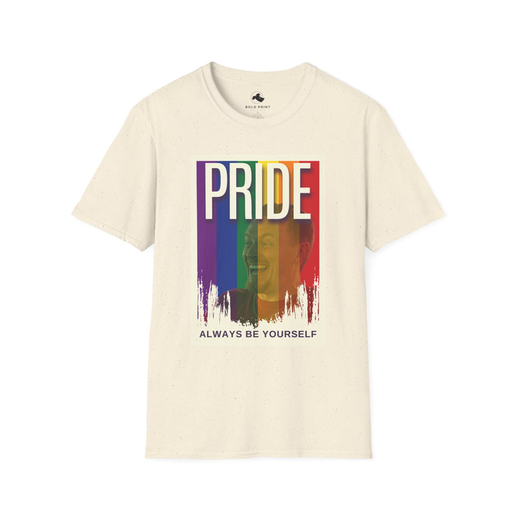 Unisex Pride T-Shirt, Softstyle Tee, Always Be Yourself Shirt, LGBTQ+ Apparel, Festival Clothing, Gift for Pride Month