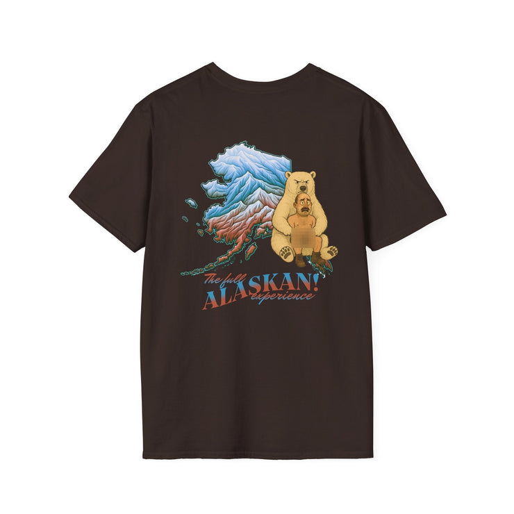 Alaskan Adventure Unisex Softstyle T-Shirt, Bear Graphic Tee, Outdoor Apparel, Nature Lover Gift, Travel Souvenir, Casual Wear V2 - Bold PrintAlaskan Adventure Unisex Softstyle T-Shirt, Bear Graphic Tee, Outdoor Apparel, Nature Lover Gift, Travel Souvenir, Casual Wear V2T-ShirtAlaskan Adventure Unisex Softstyle T-Shirt, Bear Graphic Tee, Outdoor Apparel, Nature Lover Gift, Travel Souvenir, Casual Wear V2