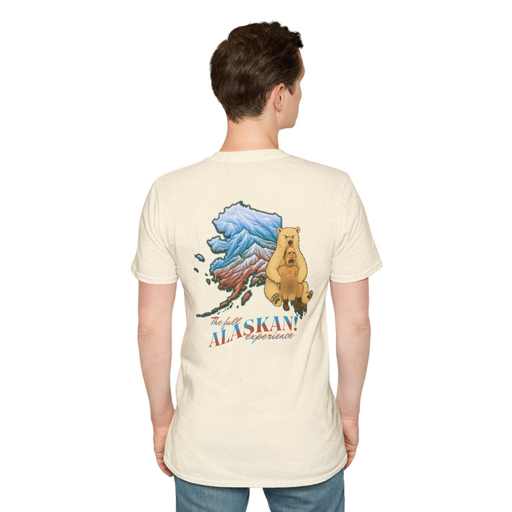 Alaskan Adventure Unisex Softstyle T-Shirt, Bear Graphic Tee, Outdoor Apparel, Nature Lover Gift, Travel Souvenir, Casual Wear V2 - Bold PrintAlaskan Adventure Unisex Softstyle T-Shirt, Bear Graphic Tee, Outdoor Apparel, Nature Lover Gift, Travel Souvenir, Casual Wear V2T-ShirtAlaskan Adventure Unisex Softstyle T-Shirt, Bear Graphic Tee, Outdoor Apparel, Nature Lover Gift, Travel Souvenir, Casual Wear V2
