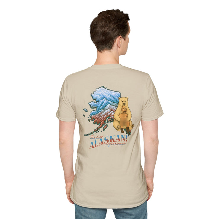 Alaskan Adventure Unisex Softstyle T-Shirt, Bear Graphic Tee, Outdoor Apparel, Nature Lover Gift, Travel Souvenir, Casual Wear V2 - Bold PrintAlaskan Adventure Unisex Softstyle T-Shirt, Bear Graphic Tee, Outdoor Apparel, Nature Lover Gift, Travel Souvenir, Casual Wear V2T-ShirtAlaskan Adventure Unisex Softstyle T-Shirt, Bear Graphic Tee, Outdoor Apparel, Nature Lover Gift, Travel Souvenir, Casual Wear V2