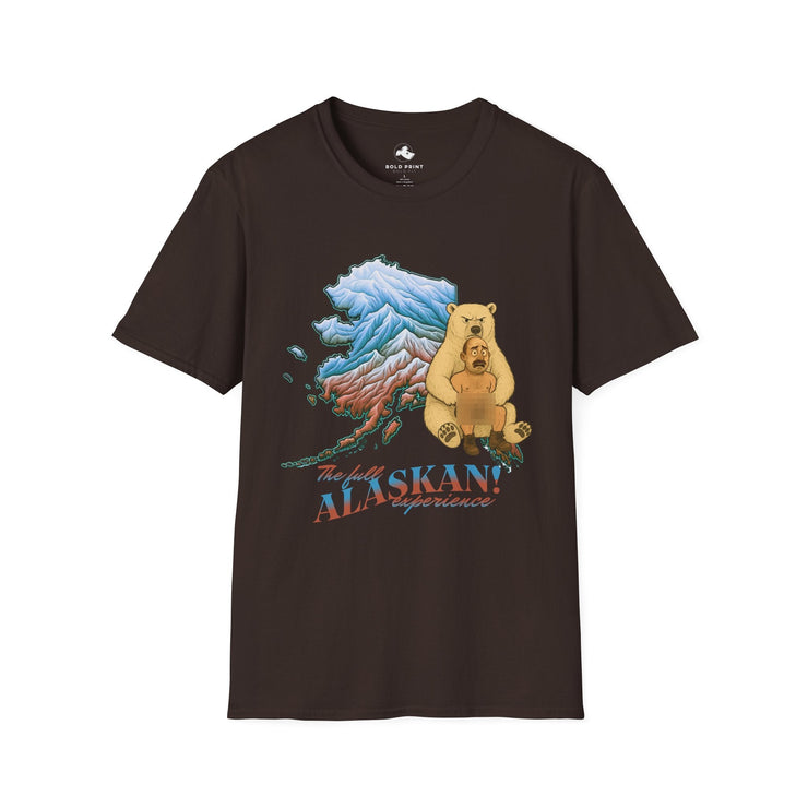 Alaskan Adventure Unisex Softstyle T-Shirt, Bear Graphic Tee, Outdoor Apparel, Nature Lover Gift, Travel Souvenir, Casual Wear - Bold PrintAlaskan Adventure Unisex Softstyle T-Shirt, Bear Graphic Tee, Outdoor Apparel, Nature Lover Gift, Travel Souvenir, Casual WearT-ShirtAlaskan Adventure Unisex Softstyle T-Shirt, Bear Graphic Tee, Outdoor Apparel, Nature Lover Gift, Travel Souvenir, Casual Wear
