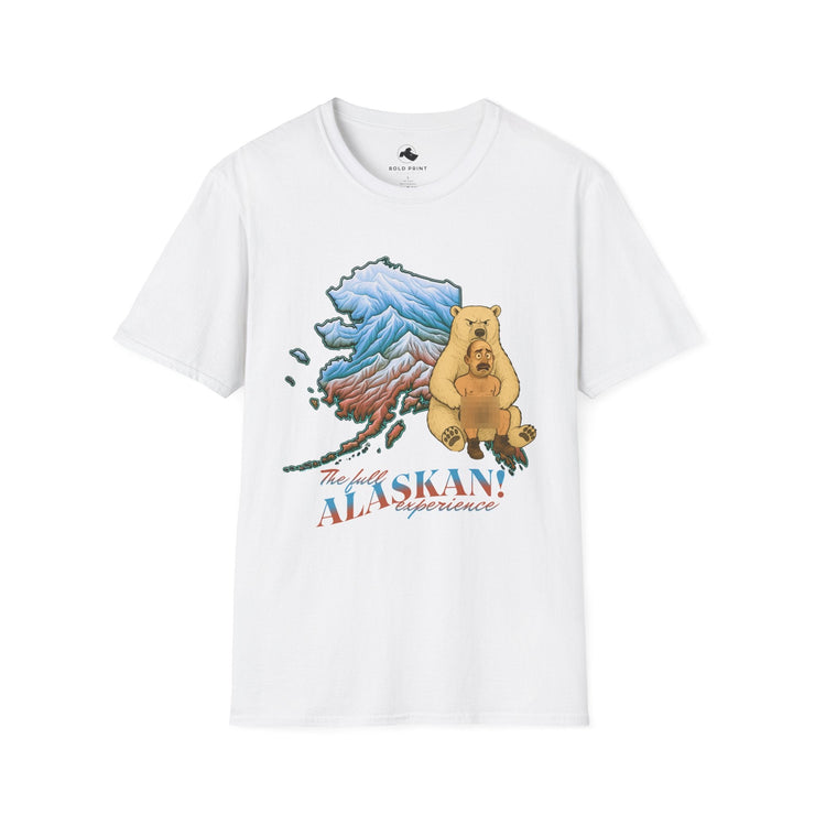 Alaskan Adventure Unisex Softstyle T-Shirt, Bear Graphic Tee, Outdoor Apparel, Nature Lover Gift, Travel Souvenir, Casual Wear - Bold PrintAlaskan Adventure Unisex Softstyle T-Shirt, Bear Graphic Tee, Outdoor Apparel, Nature Lover Gift, Travel Souvenir, Casual WearT-ShirtAlaskan Adventure Unisex Softstyle T-Shirt, Bear Graphic Tee, Outdoor Apparel, Nature Lover Gift, Travel Souvenir, Casual Wear