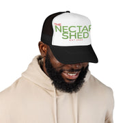 Embroidered Foam Trucker Hat - Stylish, Adjustable, Perfect for Outdoor Events, Gifts, and Casual Wear, The Nectar Shed, Trendy Cap - Bold PrintEmbroidered Foam Trucker Hat - Stylish, Adjustable, Perfect for Outdoor Events, Gifts, and Casual Wear, The Nectar Shed, Trendy CapHatsEmbroidered Foam Trucker Hat - Stylish, Adjustable, Perfect for Outdoor Events, Gifts, and Casual Wear, The Nectar Shed, Trendy Cap