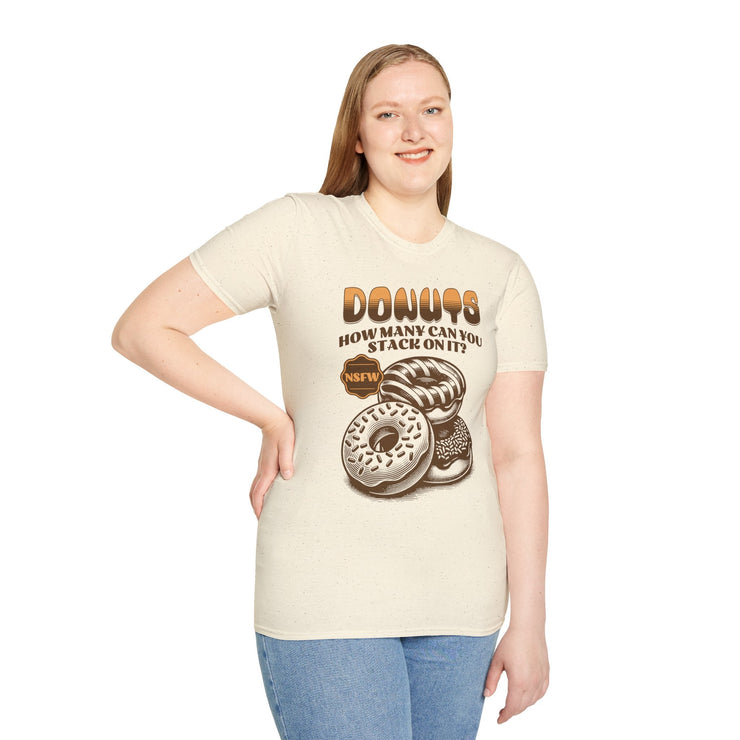 Funny Donuts T-Shirt, Quirky Dessert Tee, NSFW Humor Shirt, Gift for Foodies, Casual Wear for Parties - Bold PrintFunny Donuts T-Shirt, Quirky Dessert Tee, NSFW Humor Shirt, Gift for Foodies, Casual Wear for PartiesT-ShirtFunny Donuts T-Shirt, Quirky Dessert Tee, NSFW Humor Shirt, Gift for Foodies, Casual Wear for Parties