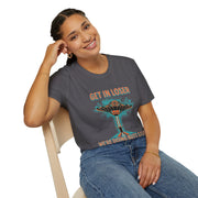 Get in Loser Funny Graphic T-Shirt, UFO Humor Tee for Parties, Gift for Friends, Casual Wear, Unisex Softstyle Shirt - Bold PrintGet in Loser Funny Graphic T-Shirt, UFO Humor Tee for Parties, Gift for Friends, Casual Wear, Unisex Softstyle ShirtT-ShirtGet in Loser Funny Graphic T-Shirt, UFO Humor Tee for Parties, Gift for Friends, Casual Wear, Unisex Softstyle Shirt