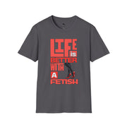 Life is Better with a Fetish T-Shirt | Fun Graphic Tee for Fashion Lovers, Gift for Birthdays, Casual Wear, Fashion Statements Red High Heels - Bold PrintLife is Better with a Fetish T-Shirt | Fun Graphic Tee for Fashion Lovers, Gift for Birthdays, Casual Wear, Fashion Statements Red High HeelsT-ShirtLife is Better with a Fetish T-Shirt | Fun Graphic Tee for Fashion Lovers, Gift for Birthdays, Casual Wear, Fashion Statements Red High Heels