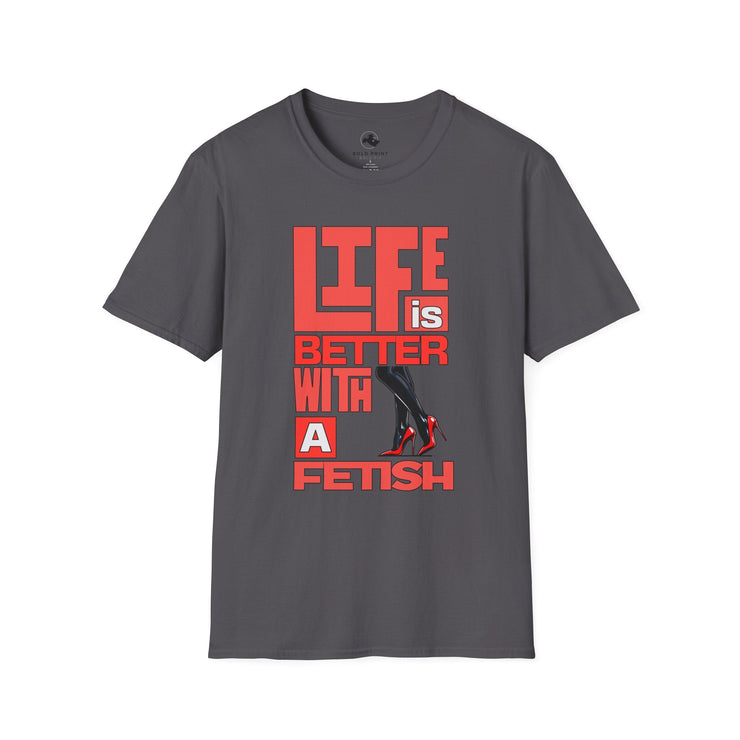 Life is Better with a Fetish T-Shirt | Fun Graphic Tee for Fashion Lovers, Gift for Birthdays, Casual Wear, Fashion Statements Red High Heels - Bold PrintLife is Better with a Fetish T-Shirt | Fun Graphic Tee for Fashion Lovers, Gift for Birthdays, Casual Wear, Fashion Statements Red High HeelsT-ShirtLife is Better with a Fetish T-Shirt | Fun Graphic Tee for Fashion Lovers, Gift for Birthdays, Casual Wear, Fashion Statements Red High Heels