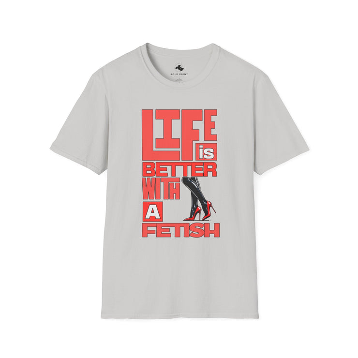 Life is Better with a Fetish T-Shirt | Fun Graphic Tee for Fashion Lovers, Gift for Birthdays, Casual Wear, Fashion Statements Red High Heels - Bold PrintLife is Better with a Fetish T-Shirt | Fun Graphic Tee for Fashion Lovers, Gift for Birthdays, Casual Wear, Fashion Statements Red High HeelsT-ShirtLife is Better with a Fetish T-Shirt | Fun Graphic Tee for Fashion Lovers, Gift for Birthdays, Casual Wear, Fashion Statements Red High Heels