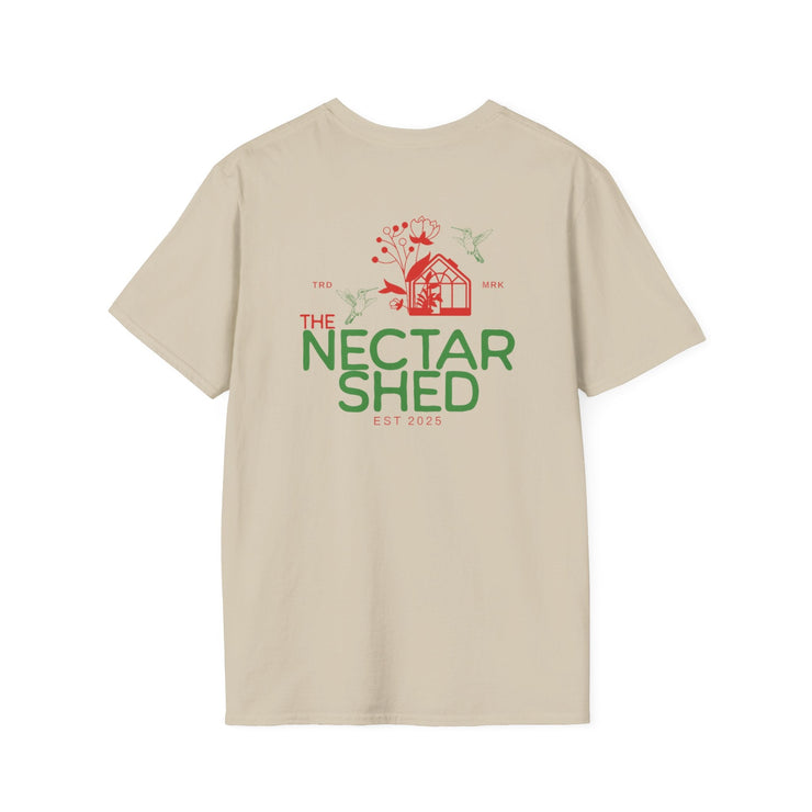 Nectar Shed Unisex Softstyle T-Shirt, Cozy Gift, Nature Lover Apparel, Eco - Friendly Tee, Gardening Shirt, Seasonal Wear - Bold PrintNectar Shed Unisex Softstyle T-Shirt, Cozy Gift, Nature Lover Apparel, Eco - Friendly Tee, Gardening Shirt, Seasonal WearT-ShirtNectar Shed Unisex Softstyle T-Shirt, Cozy Gift, Nature Lover Apparel, Eco - Friendly Tee, Gardening Shirt, Seasonal Wear
