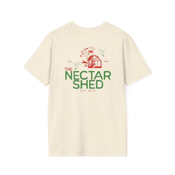 Nectar Shed Unisex Softstyle T-Shirt, Cozy Gift, Nature Lover Apparel, Eco - Friendly Tee, Gardening Shirt, Seasonal Wear - Bold PrintNectar Shed Unisex Softstyle T-Shirt, Cozy Gift, Nature Lover Apparel, Eco - Friendly Tee, Gardening Shirt, Seasonal WearT-ShirtNectar Shed Unisex Softstyle T-Shirt, Cozy Gift, Nature Lover Apparel, Eco - Friendly Tee, Gardening Shirt, Seasonal Wear