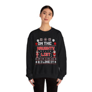 On the Naughty List Crewneck Sweatshirt — Funny Christmas Holiday Sweater Tee - Bold PrintOn the Naughty List Crewneck Sweatshirt — Funny Christmas Holiday Sweater TeeSweatshirtOn the Naughty List Crewneck Sweatshirt — Funny Christmas Holiday Sweater Tee