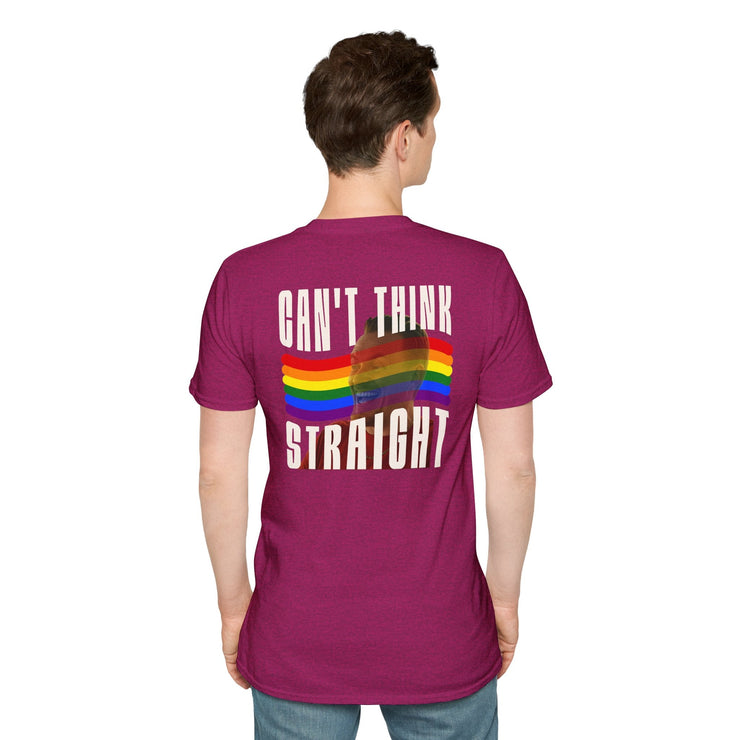 Pride Message T-Shirt, Can't Think Straight Tee, Unisex LGBTQ+ Shirt, Softstyle Tee, Comfort Wear for Pride Events, Gift for Allies V2 - Bold PrintPride Message T-Shirt, Can't Think Straight Tee, Unisex LGBTQ+ Shirt, Softstyle Tee, Comfort Wear for Pride Events, Gift for Allies V2T-ShirtPride Message T-Shirt, Can't Think Straight Tee, Unisex LGBTQ+ Shirt, Softstyle Tee, Comfort Wear for Pride Events, Gift for Allies V2