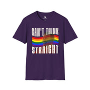 Pride Message T-Shirt, Can't Think Straight Tee, Unisex LGBTQ+ Shirt, Softstyle Tee, Comfort Wear for Pride Events, Gift for Allies - Bold PrintPride Message T-Shirt, Can't Think Straight Tee, Unisex LGBTQ+ Shirt, Softstyle Tee, Comfort Wear for Pride Events, Gift for AlliesT-ShirtPride Message T-Shirt, Can't Think Straight Tee, Unisex LGBTQ+ Shirt, Softstyle Tee, Comfort Wear for Pride Events, Gift for Allies
