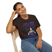 Psychic Humor Unisex Softstyle T-Shirt - Funny Graphic Tee for Spiritual Lovers, Gift for Psychics, Unisex Top, Halloween Costume, [...] - Bold PrintPsychic Humor Unisex Softstyle T-Shirt - Funny Graphic Tee for Spiritual Lovers, Gift for Psychics, Unisex Top, Halloween Costume, [...]T-ShirtPsychic Humor Unisex Softstyle T-Shirt - Funny Graphic Tee for Spiritual Lovers, Gift for Psychics, Unisex Top, Halloween Costume, [...]