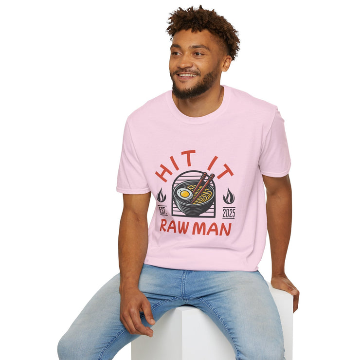 Stylish Ramen - Themed Unisex T-Shirt - Hit It Raw Man - Perfect Gift for Food Lovers, Casual Wear, Anime Fans, Birthday, Events - Bold PrintStylish Ramen - Themed Unisex T-Shirt - Hit It Raw Man - Perfect Gift for Food Lovers, Casual Wear, Anime Fans, Birthday, EventsT-ShirtStylish Ramen - Themed Unisex T-Shirt - Hit It Raw Man - Perfect Gift for Food Lovers, Casual Wear, Anime Fans, Birthday, Events