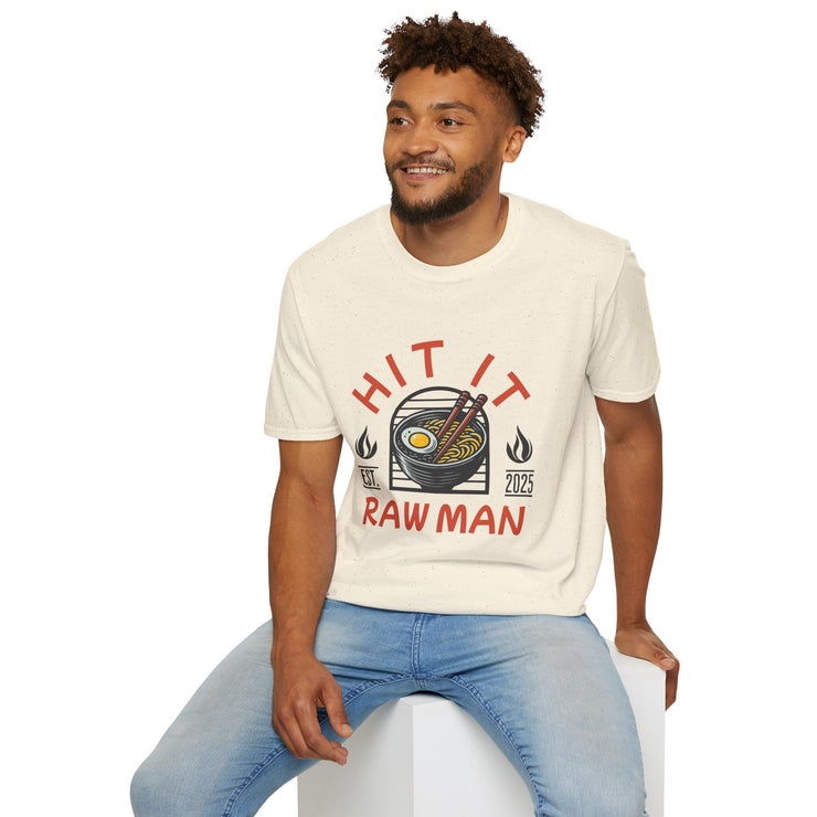 Stylish Ramen - Themed Unisex T-Shirt - Hit It Raw Man - Perfect Gift for Food Lovers, Casual Wear, Anime Fans, Birthday, Events - Bold PrintStylish Ramen - Themed Unisex T-Shirt - Hit It Raw Man - Perfect Gift for Food Lovers, Casual Wear, Anime Fans, Birthday, EventsT-ShirtStylish Ramen - Themed Unisex T-Shirt - Hit It Raw Man - Perfect Gift for Food Lovers, Casual Wear, Anime Fans, Birthday, Events