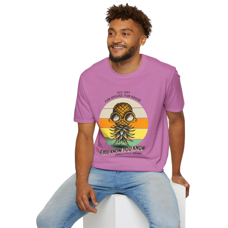 Unisex Pineapple Trend Tee | Casual Summer Style T-Shirt, Beachwear, Gift for Friends, Fun Spouse Tee, Retro Vibe - Bold PrintUnisex Pineapple Trend Tee | Casual Summer Style T-Shirt, Beachwear, Gift for Friends, Fun Spouse Tee, Retro VibeT-ShirtUnisex Pineapple Trend Tee | Casual Summer Style T-Shirt, Beachwear, Gift for Friends, Fun Spouse Tee, Retro Vibe