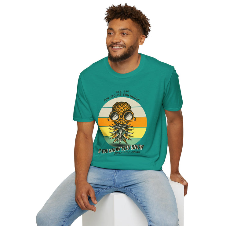 Unisex Pineapple Trend Tee | Casual Summer Style T-Shirt, Beachwear, Gift for Friends, Fun Spouse Tee, Retro Vibe - Bold PrintUnisex Pineapple Trend Tee | Casual Summer Style T-Shirt, Beachwear, Gift for Friends, Fun Spouse Tee, Retro VibeT-ShirtUnisex Pineapple Trend Tee | Casual Summer Style T-Shirt, Beachwear, Gift for Friends, Fun Spouse Tee, Retro Vibe