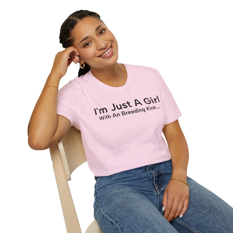 Unisex Softstyle T-shirt, Statement Tee, Funny Shirt, Pickup Line Comment T-Shirt, "Breeding Kink", Quote Shirt - Bold PrintUnisex Softstyle T-shirt, Statement Tee, Funny Shirt, Pickup Line Comment T-Shirt, "Breeding Kink", Quote ShirtT-ShirtUnisex Softstyle T-shirt, Statement Tee, Funny Shirt, Pickup Line Comment T-Shirt, "Breeding Kink", Quote Shirt