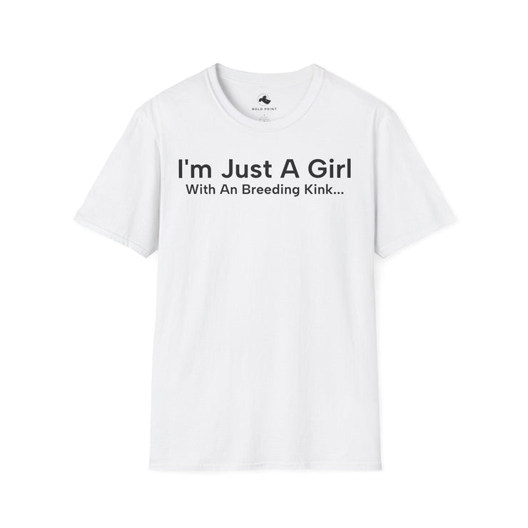 Unisex Softstyle T-shirt, Statement Tee, Funny Shirt, Pickup Line Comment T-Shirt, "Breeding Kink", Quote Shirt - Bold PrintUnisex Softstyle T-shirt, Statement Tee, Funny Shirt, Pickup Line Comment T-Shirt, "Breeding Kink", Quote ShirtT-ShirtUnisex Softstyle T-shirt, Statement Tee, Funny Shirt, Pickup Line Comment T-Shirt, "Breeding Kink", Quote Shirt