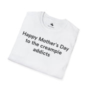 Unisex Softstyle T-shirt, Statement Tee, Funny Shirt, Pickup Line Comment T-Shirt, "Creampie Addicts", Quote Shirt - Bold PrintUnisex Softstyle T-shirt, Statement Tee, Funny Shirt, Pickup Line Comment T-Shirt, "Creampie Addicts", Quote ShirtT-ShirtUnisex Softstyle T-shirt, Statement Tee, Funny Shirt, Pickup Line Comment T-Shirt, "Creampie Addicts", Quote Shirt