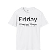 Unisex Softstyle T-shirt, Statement Tee, Funny Shirt, Pickup Line Comment T-Shirt, "Friday", Quote Shirt - Bold PrintUnisex Softstyle T-shirt, Statement Tee, Funny Shirt, Pickup Line Comment T-Shirt, "Friday", Quote ShirtT-ShirtUnisex Softstyle T-shirt, Statement Tee, Funny Shirt, Pickup Line Comment T-Shirt, "Friday", Quote Shirt