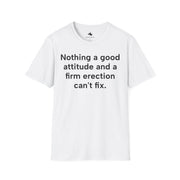 Unisex Softstyle T-shirt, Statement Tee, Funny Shirt, Pickup Line Comment T-Shirt, "Good Attitude", Quote Shirt - Bold PrintUnisex Softstyle T-shirt, Statement Tee, Funny Shirt, Pickup Line Comment T-Shirt, "Good Attitude", Quote ShirtT-ShirtUnisex Softstyle T-shirt, Statement Tee, Funny Shirt, Pickup Line Comment T-Shirt, "Good Attitude", Quote Shirt