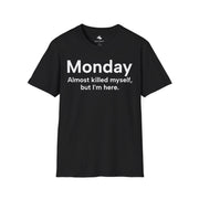 Unisex Softstyle T-shirt, Statement Tee, Funny Shirt, Pickup Line Comment T-Shirt, "Monday", Quote Shirt - Bold PrintUnisex Softstyle T-shirt, Statement Tee, Funny Shirt, Pickup Line Comment T-Shirt, "Monday", Quote ShirtT-ShirtUnisex Softstyle T-shirt, Statement Tee, Funny Shirt, Pickup Line Comment T-Shirt, "Monday", Quote Shirt