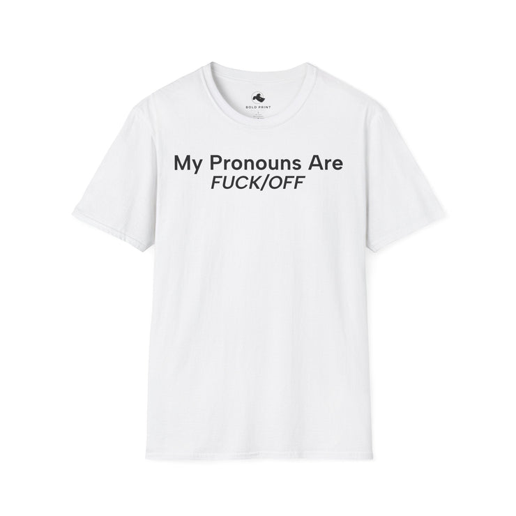 Unisex Softstyle T-shirt, Statement Tee, Funny Shirt, Pickup Line Comment T-Shirt, "My Pronouns", Quote Shirt - Bold PrintUnisex Softstyle T-shirt, Statement Tee, Funny Shirt, Pickup Line Comment T-Shirt, "My Pronouns", Quote ShirtT-ShirtUnisex Softstyle T-shirt, Statement Tee, Funny Shirt, Pickup Line Comment T-Shirt, "My Pronouns", Quote Shirt