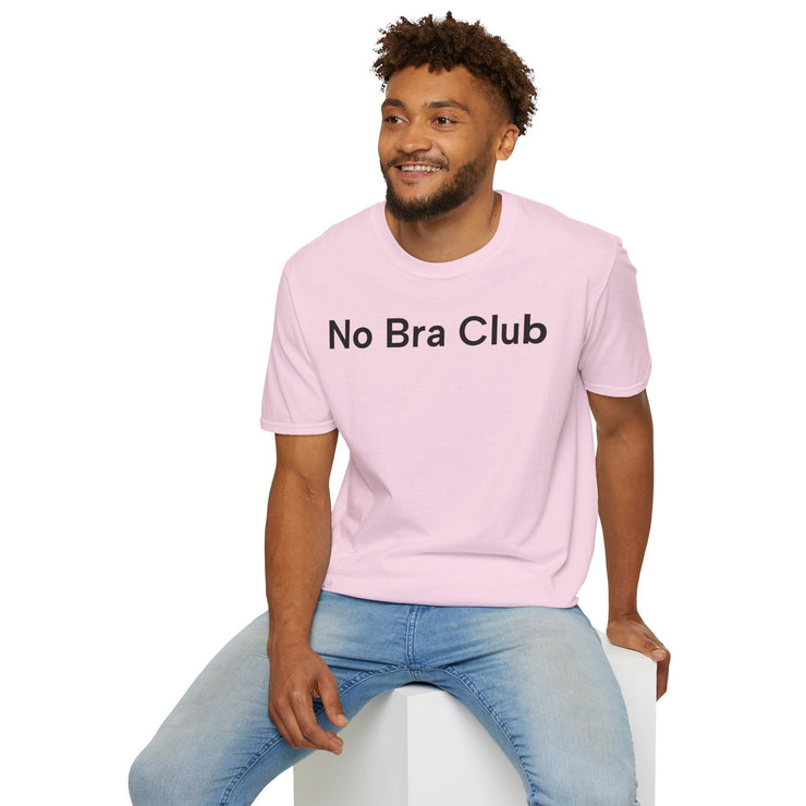 Unisex Softstyle T-shirt, Statement Tee, Funny Shirt, Pickup Line Comment T-Shirt, "No Bra Club", Quote Shirt - Bold PrintUnisex Softstyle T-shirt, Statement Tee, Funny Shirt, Pickup Line Comment T-Shirt, "No Bra Club", Quote ShirtT-ShirtUnisex Softstyle T-shirt, Statement Tee, Funny Shirt, Pickup Line Comment T-Shirt, "No Bra Club", Quote Shirt