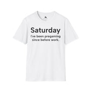 Unisex Softstyle T-shirt, Statement Tee, Funny Shirt, Pickup Line Comment T-Shirt, "Saturday", Quote Shirt - Bold PrintUnisex Softstyle T-shirt, Statement Tee, Funny Shirt, Pickup Line Comment T-Shirt, "Saturday", Quote ShirtT-ShirtUnisex Softstyle T-shirt, Statement Tee, Funny Shirt, Pickup Line Comment T-Shirt, "Saturday", Quote Shirt