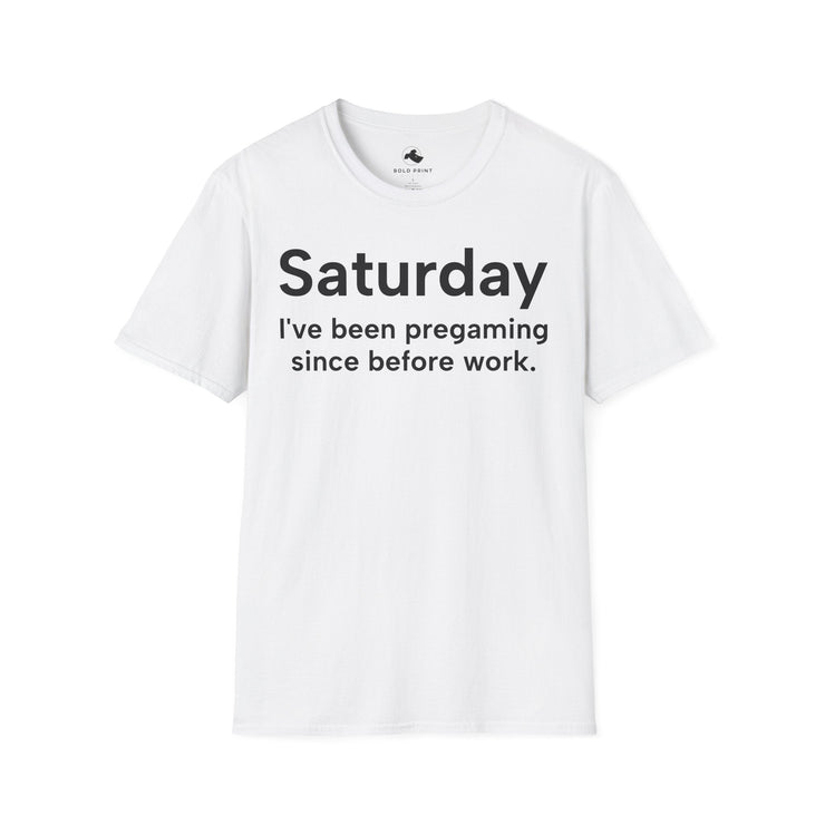 Unisex Softstyle T-shirt, Statement Tee, Funny Shirt, Pickup Line Comment T-Shirt, "Saturday", Quote Shirt - Bold PrintUnisex Softstyle T-shirt, Statement Tee, Funny Shirt, Pickup Line Comment T-Shirt, "Saturday", Quote ShirtT-ShirtUnisex Softstyle T-shirt, Statement Tee, Funny Shirt, Pickup Line Comment T-Shirt, "Saturday", Quote Shirt
