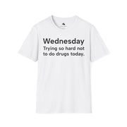 Unisex Softstyle T-shirt, Statement Tee, Funny Shirt, Pickup Line Comment T-Shirt, "Wednesday", Quote Shirt - Bold PrintUnisex Softstyle T-shirt, Statement Tee, Funny Shirt, Pickup Line Comment T-Shirt, "Wednesday", Quote ShirtT-ShirtUnisex Softstyle T-shirt, Statement Tee, Funny Shirt, Pickup Line Comment T-Shirt, "Wednesday", Quote Shirt