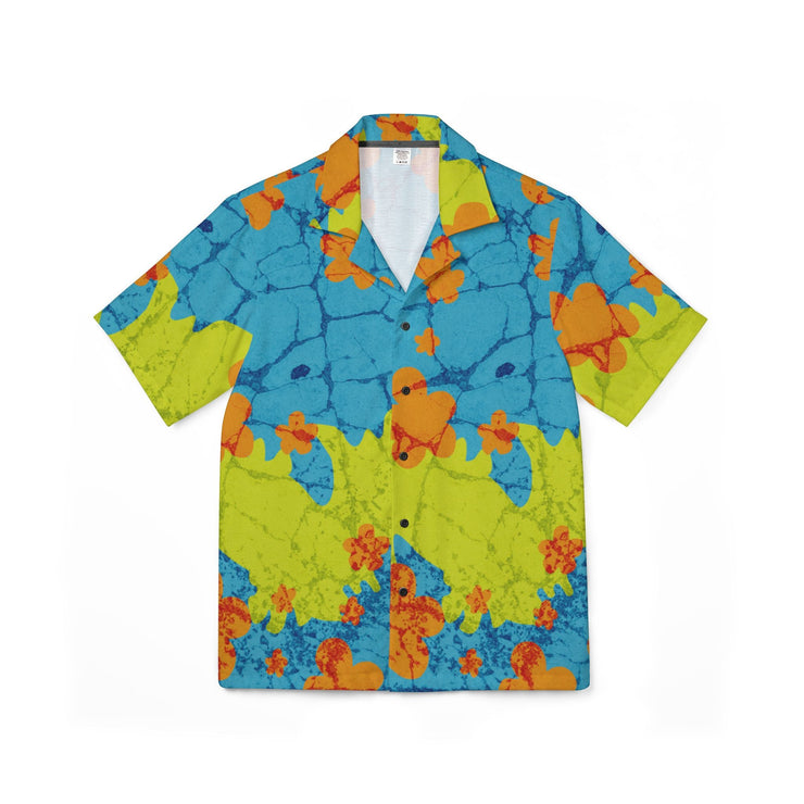 Vibrant Hawaiian Camp Shirt, Tropical Menswear for Summer, Beachwear, Luau Party Outfit, Vacation Essential - Bold PrintVibrant Hawaiian Camp Shirt, Tropical Menswear for Summer, Beachwear, Luau Party Outfit, Vacation EssentialAll Over PrintsVibrant Hawaiian Camp Shirt, Tropical Menswear for Summer, Beachwear, Luau Party Outfit, Vacation Essential
