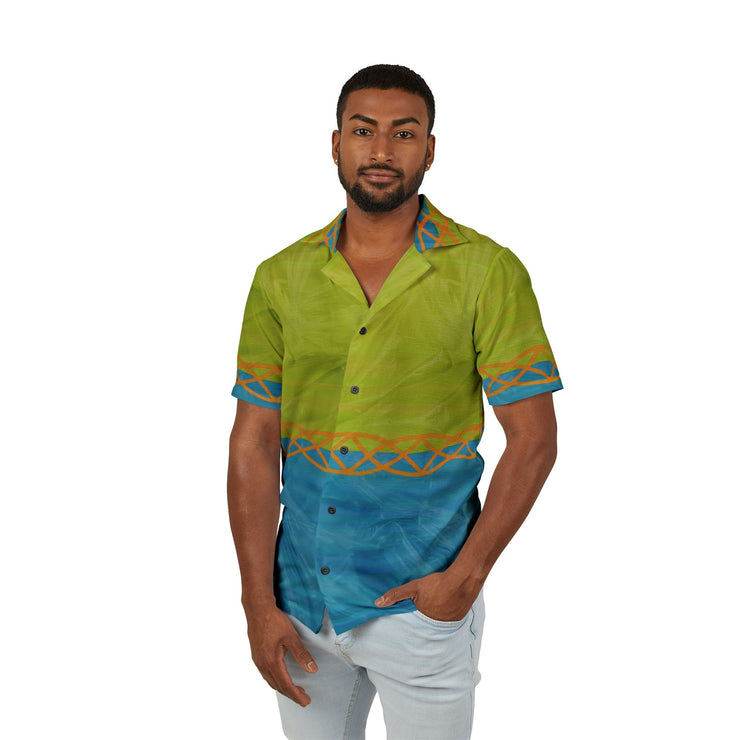 Vibrant Men's Hawaiian Camp Shirt - Perfect for Summer Parties, Beach Days, Tropical Vacations, Father's Day, Casual Wear - Bold PrintVibrant Men's Hawaiian Camp Shirt - Perfect for Summer Parties, Beach Days, Tropical Vacations, Father's Day, Casual WearAll Over PrintsVibrant Men's Hawaiian Camp Shirt - Perfect for Summer Parties, Beach Days, Tropical Vacations, Father's Day, Casual Wear
