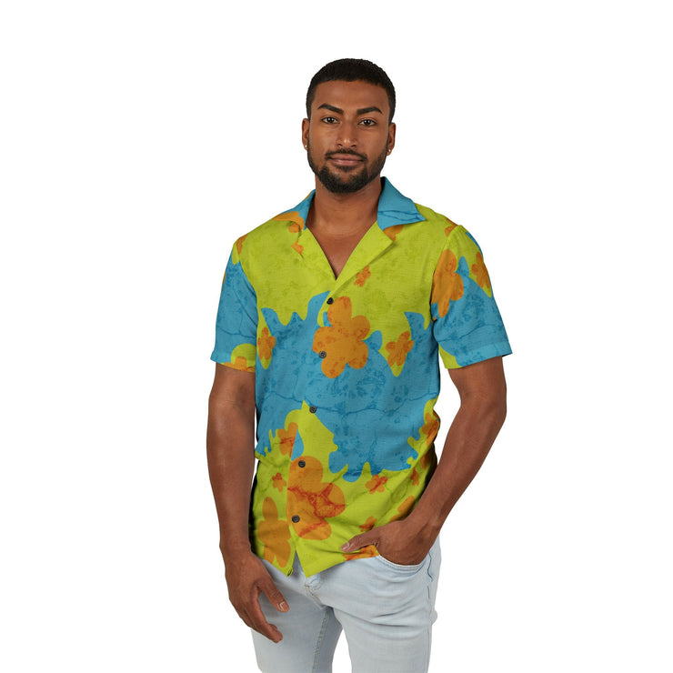 Vibrant Men's Hawaiian Camp Shirt, Tropical Shirt, Summer Apparel, Vacation Top, Floral Camp Shirt, Beachwear - Bold PrintVibrant Men's Hawaiian Camp Shirt, Tropical Shirt, Summer Apparel, Vacation Top, Floral Camp Shirt, BeachwearAll Over PrintsVibrant Men's Hawaiian Camp Shirt, Tropical Shirt, Summer Apparel, Vacation Top, Floral Camp Shirt, Beachwear